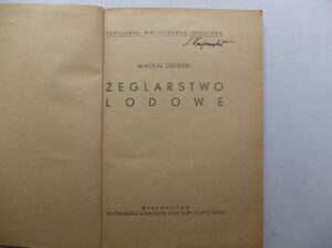 Żeglarstwo lodowe. Mikołaj Osiński