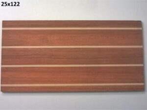 Teak 25×122 podłoga do jachtu syntetyczna biała fuga