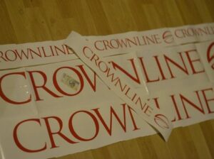 Naklejki CROWNLINE 3D logo różne kolory