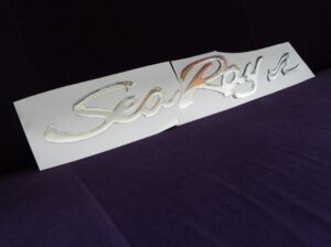 SEA RAY logo 3D naklejki na łódź