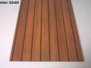 Teak 36×106 podłoga do jachtu sztuczny czarna fuga