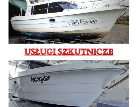 Usługi szkutnicze serwis naprawa jacht motorówka żaglówka