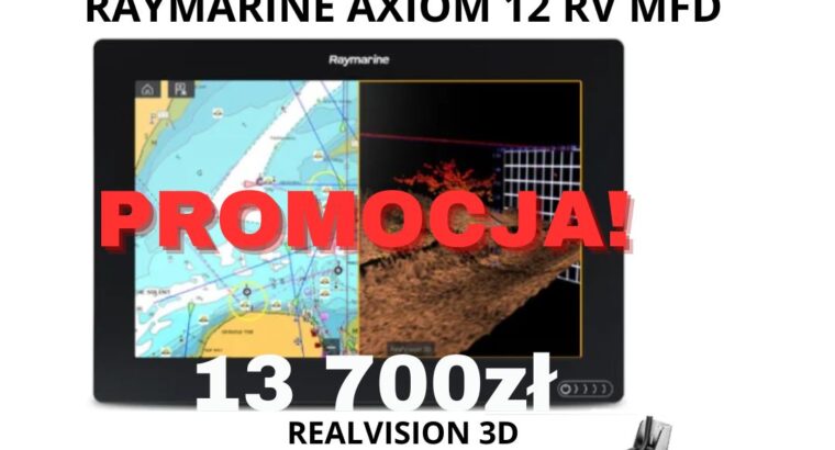 Nawigacja echosonda RAYMARINE AXIOM 12 RV100 jacht motorówka